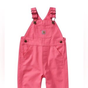 CARHARTT GIRLS 100% COTTON PINK OVERALLS SIZE 3T